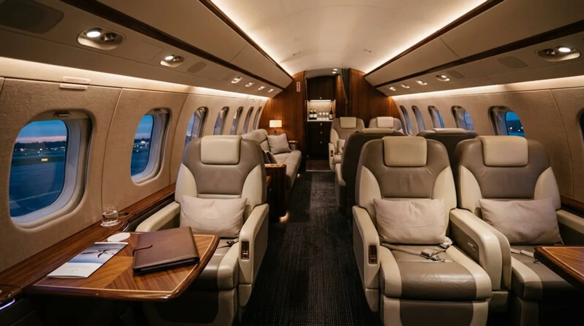 Midsize Jet Kabine — Innenraum & Komfort