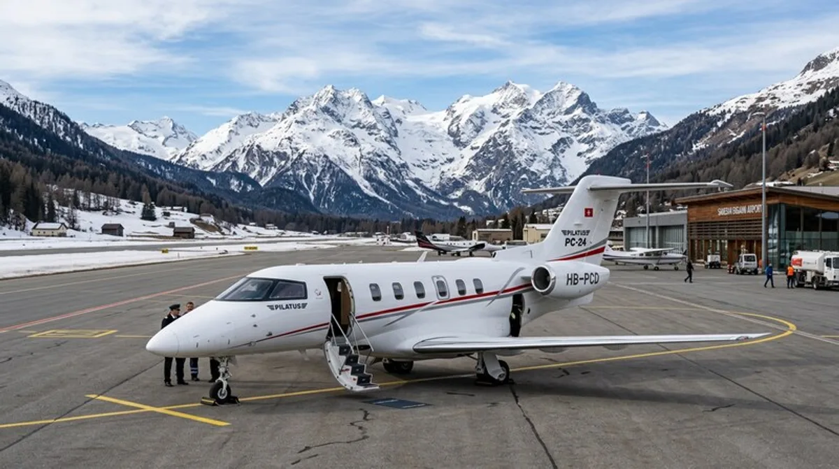Turboprop Charter — Wirtschaftlichste Option für kurze Strecken und Alpenflughäfen — Propeller-Antrieb mit Turbine.