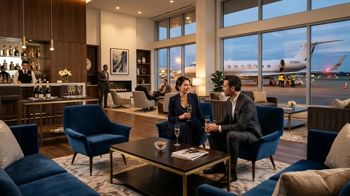 Privatjet-Terminal: Eigene Lounge für Charter-Passagiere
