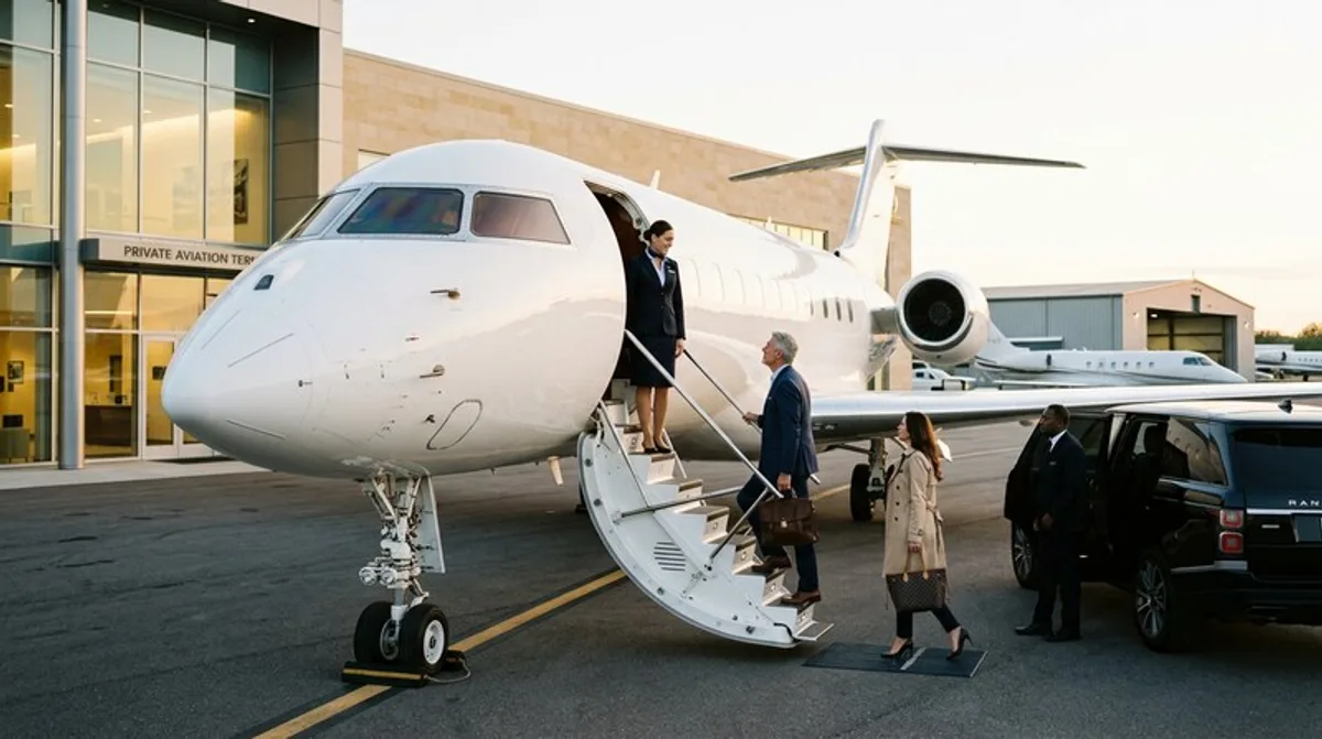 Ultra Heavy Jet: Panoramafenster, Lounge und Schlafbereich